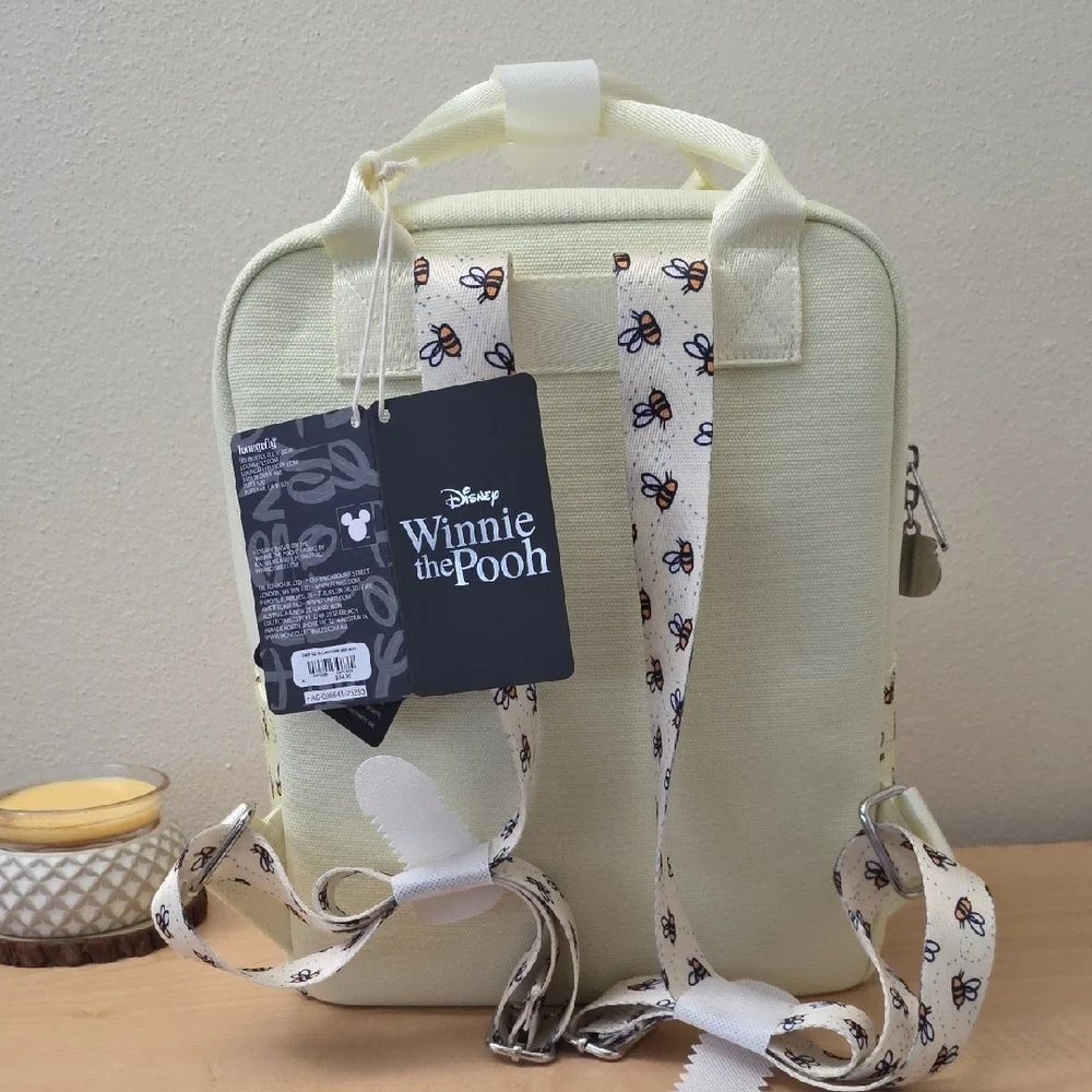 Loungefly Disney Winnie The Pooh Pale Yellow Backpack. NWT - Picture 2 of 10